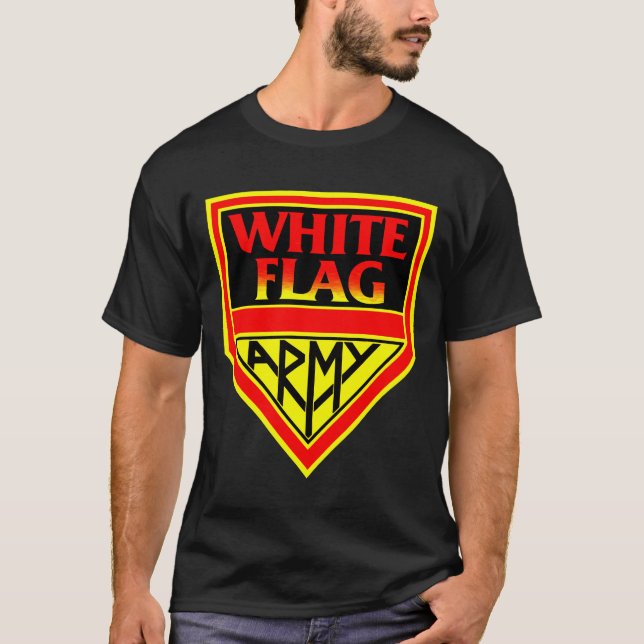 T-shirt Chemise personnalisable d'ARMÉE de DRAPEAU BLANC ! (Devant)
