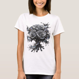 T-shirt Chemise personnalisée ART ABSTRAIT Argent Witty