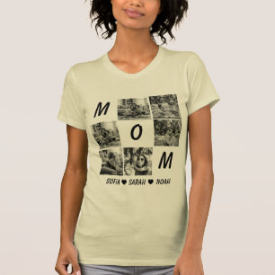 T-shirt Chemise personnalisée avec photo de maman : Fête d