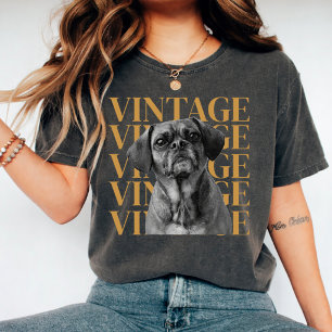 T-shirt Chemise personnalisée avec visage de chien de comp