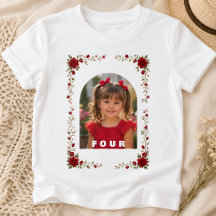 Chemise personnalisée d'anniversaire fille 4 ans