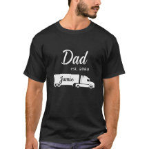 Chemise personnalisée de camionneur papa avec semi