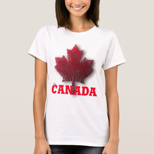 T-shirt Chemise personnalisée de la fête du Canada (Devant)