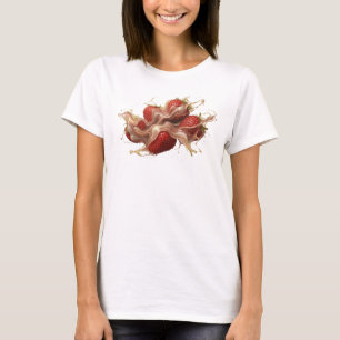 T-shirt Chemise personnalisée élégante aux fraises abstrai