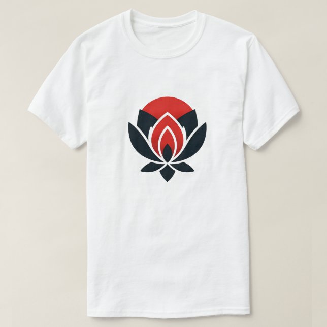 T-shirt Chemise personnalisée Lotus Flower (Design devant)