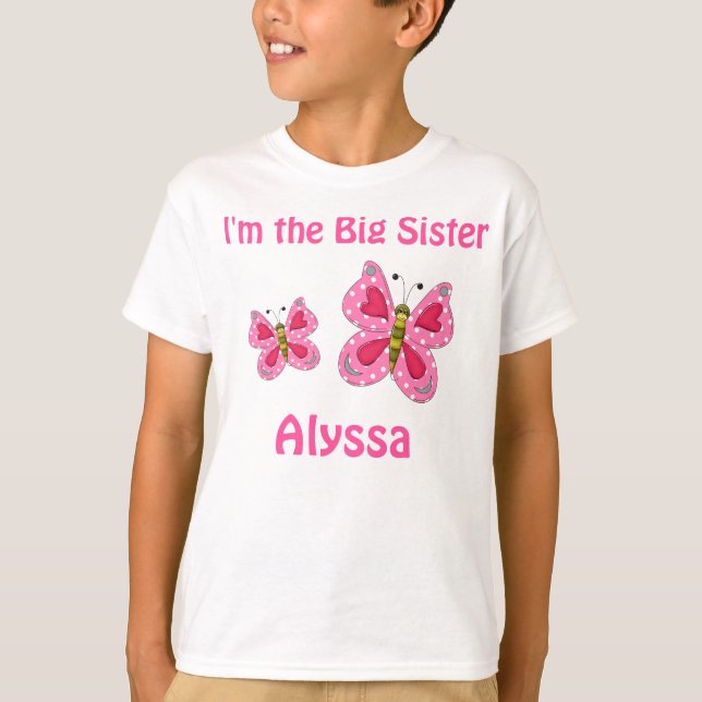 T-shirt Chemise personnalisée par papillon de rose de (Devant)