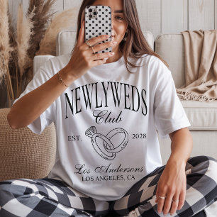 T-shirt Chemise personnalisée pour mariée et marié, T-shir
