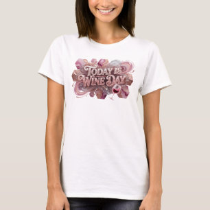 T-shirt Chemise personnalisée Rose vif AUJOURD'HUI EST LE