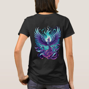 T-shirt Chemise Phénix Sarcelle et Violet – Symbole de ST-
