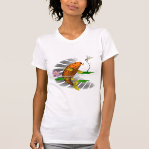 T-shirt Chemise photo chinoise de tatouage en carpe