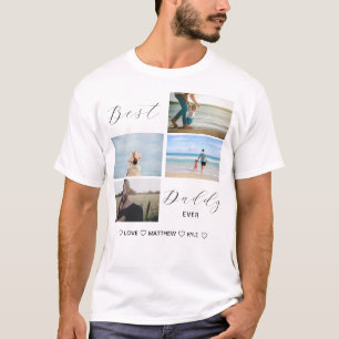 T-shirt Chemise photo personnalisée Meilleur Papa