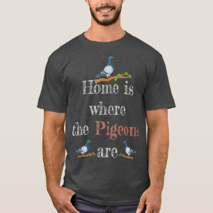 T-shirt Chemise Pigeon Pigeon Chirt Pigeon Racing