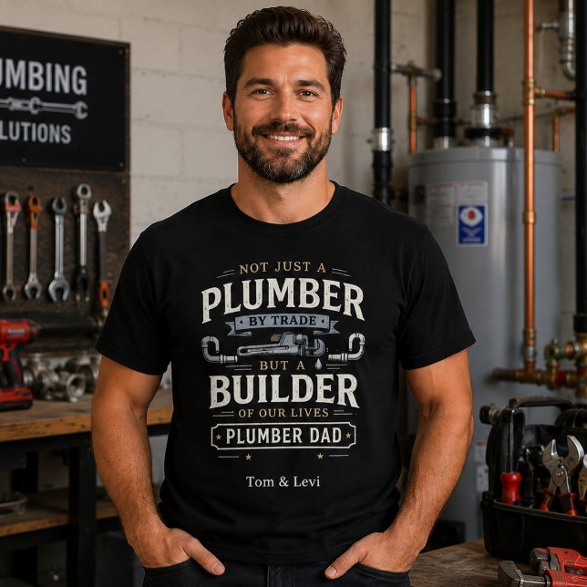 T-shirt Chemise Plumber Papa | Cadeau personnalisé pour la (Créateur téléchargé)