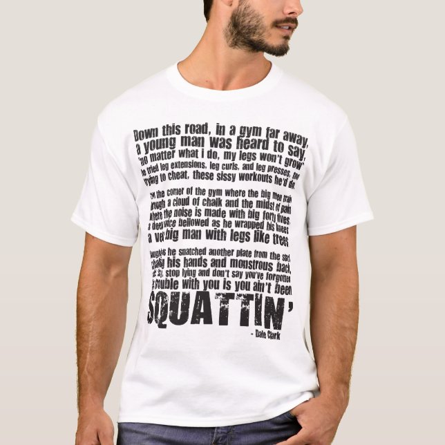 T-shirt Chemise Poem Squat - Chemise Lumière (Devant)