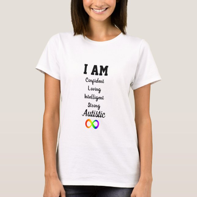 T-shirt Chemise positive d'affirmation d'autisme (Devant)