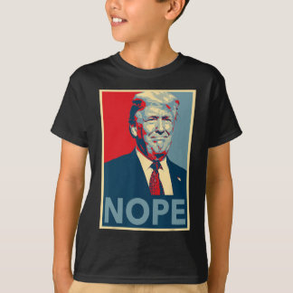 T-shirt Chemise Poster Trump Nope - Style Oma Hope 8645