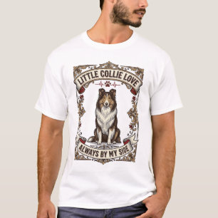 T-shirt Chemise pour amateur de chien Collie avec citation