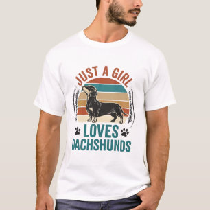 T-shirt Chemise pour amateur de teckel Graphique de chien