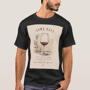 T-shirt Chemise pour amateur de vin vintage Design éléga