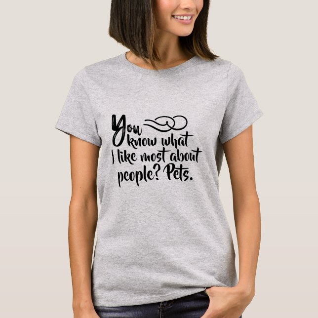 T-shirt Chemise pour animal de compagnie amusante (Devant)