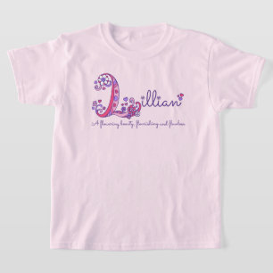 T-shirt Chemise pour enfants avec monogramme Lillian signi