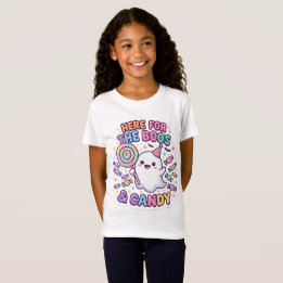 T-Shirt Chemise pour enfants Halloween Rétro, Fantômes et