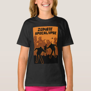 T-shirt Chemise pour enfants Zombie Apocalypse