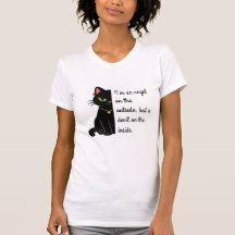 chemise pour femmes chat noir blanc