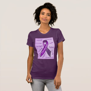 T-shirt Chemise pour femmes Purple Hope Fibromyalgie