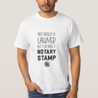 T-shirt Chemise pour homme Notaire public et non avocat