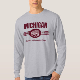 T-shirt Chemise pour hommes de Michigan Woodland Outfitter