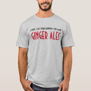 T-shirt chemise pour les buveurs de problèmes ginger ale
