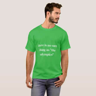 T-shirt chemise pour les vérités des Jeux olympiques