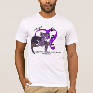 T-shirt Chemise pourpre de léopard de pah
