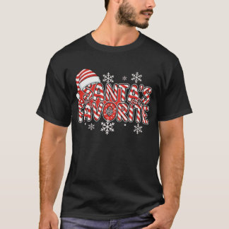 T-shirt Chemise préférée de père Noël | Drôle Noël Tee | H