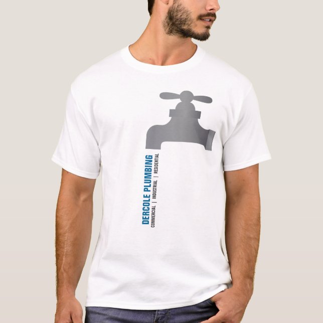 T-shirt Chemise promotionnelle de robinet de plombiers (Devant)