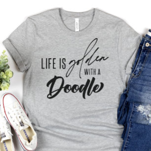 T-shirt Chemise propriétaire de chien Doodle d'or