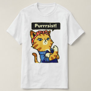 T-shirt Chemise Puriste Feministe Résiste À La Purge