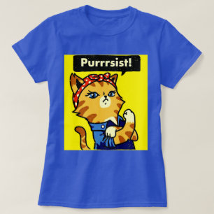 T-shirt Chemise puriste, Pursist chat, pursist chat