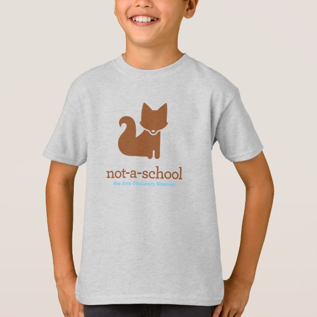 T-shirt Chemise Raglan bleu NAS avec renard (Devant)