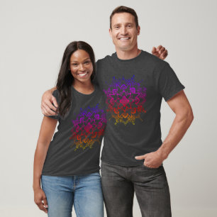 T-shirt Chemise Rainbow Mandala