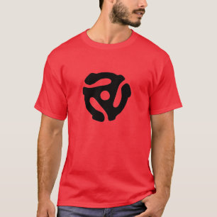 T-shirt Chemise record d'adaptateur de 45 t/mn