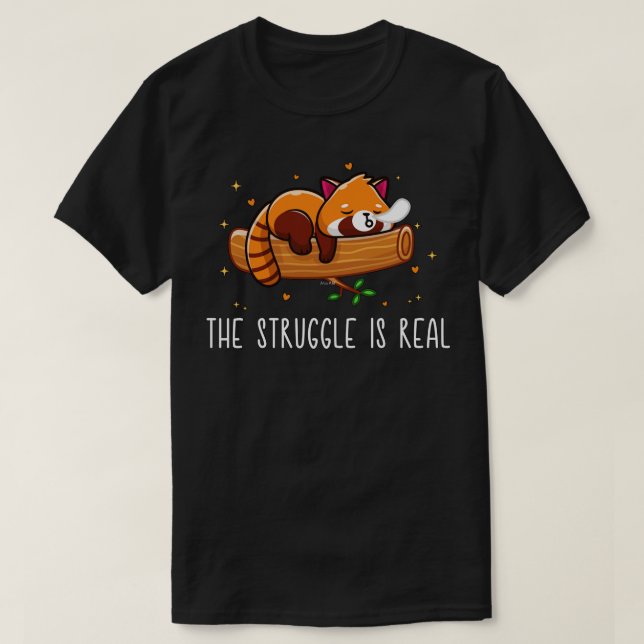 T-shirt Chemise Red Panda Lover (Design devant)
