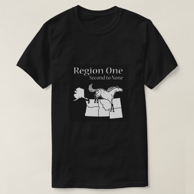 T-shirt Chemise Région 1 - logo noir (Design devant)