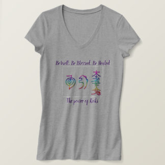 T-shirt Chemise Reiki, Soyez Béni, Sois Bien, Sois Guéri