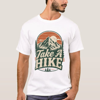 T-shirt Chemise Rétro de Randonnée « Take A Hike »