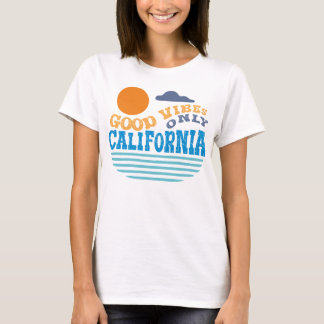 T-shirt Chemise Rétro 'Good Vibes Only California'