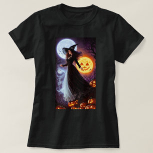 T-shirt Chemise Rétro Sorcière Halloween