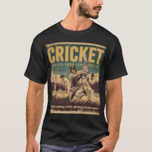 T-shirt Chemise Retro T20 Cricket Fever