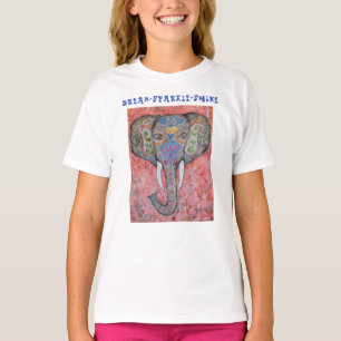 T-shirt Chemise rêveuse de ruche de filles d'éléphant
